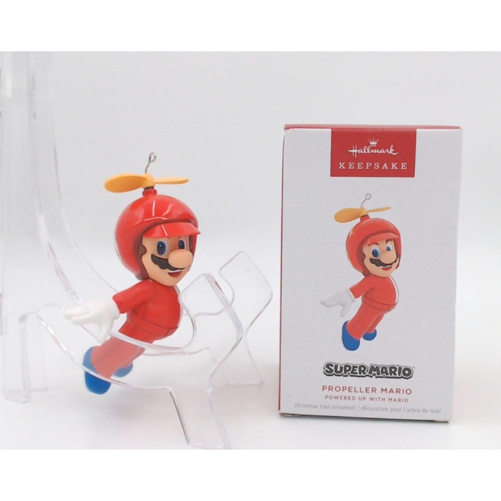 Super Mario Propeller Mario Powered Up Christmas Ornament Hallmark CIB